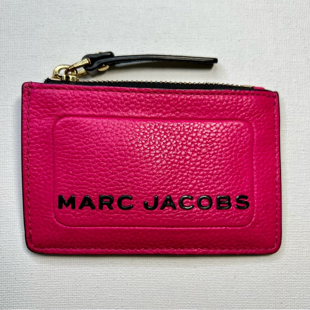 Marc Jacobs Top Zip Leather Multi Card Case